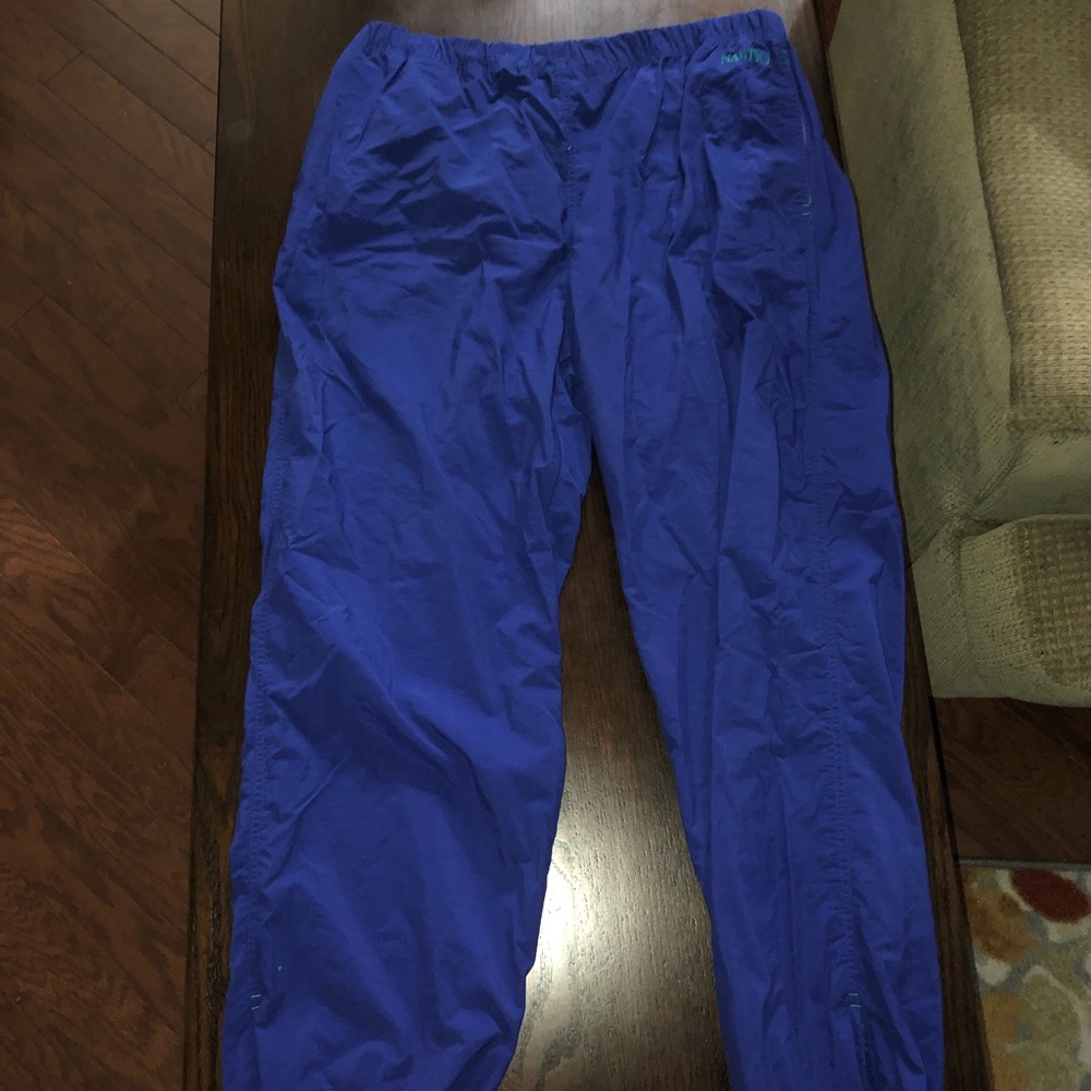 Vintage 90s Nautica Nylon blue pants XL